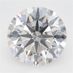 Picture of Lab Grown Diamond 3.37 Carats, Round with Excellent Cut, D Color, VVS1 Clarity and Certified by GIA