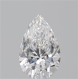Picture of Natural Diamond 0.50 Carats, Pear with  Cut, D Color, SI1 Clarity and Certified by GIA
