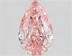Picture of Lab Grown Diamond 2.10 Carats, Pear with  Cut, Fancy Intense Pink Color, VVS2 Clarity and Certified by IGI