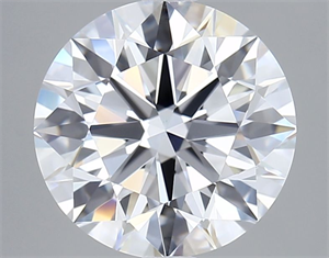Picture of Lab Grown Diamond 3.00 Carats, Round with Excellent Cut, D Color, VS1 Clarity and Certified by IGI