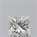 Natural Diamond 0.70 Carats, Princess with  Cut, I Color, VVS1 Clarity and Certified by GIA