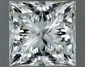 Picture of Natural Diamond 1.01 Carats, Princess with  Cut, H Color, VVS2 Clarity and Certified by IGI