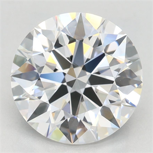 Picture of Lab Grown Diamond 2.76 Carats, Round with Excellent Cut, D Color, IF Clarity and Certified by GIA