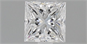 Diamante Natural 0.35 quilates, Princesa , Color D, claridad VS1 y certificado GIA