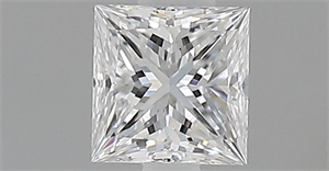 Foto Diamante Natural 0.35 quilates, Princesa , Color D, claridad VS1 y certificado GIA de