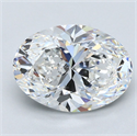 Natural Diamond 4.02 Carats, Oval with  Cut, E Color, VS1 Clarity and Certified by GIA