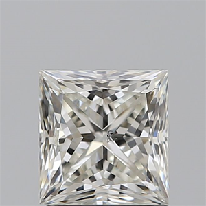 Picture of Natural Diamond 1.30 Carats, Princess with  Cut, J Color, SI1 Clarity and Certified by GIA