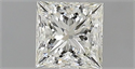 Natural Diamond 0.50 Carats, Princess with  Cut, K Color, VS1 Clarity and Certified by GIA