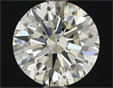 Natural Diamond 0.90 Carats, Round with Excellent Cut, M Color, SI1 Clarity and Certified by GIA