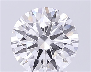 Picture of Lab Grown Diamond 2.35 Carats, Round with Ideal Cut, D Color, FL Clarity and Certified by IGI