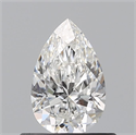 Natural Diamond 0.52 Carats, Pear with  Cut, F Color, SI1 Clarity and Certified by GIA