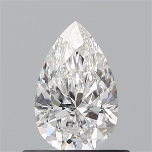 Picture of Natural Diamond 0.52 Carats, Pear with  Cut, F Color, SI1 Clarity and Certified by GIA