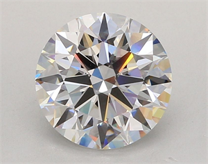 Picture of Lab Grown Diamond 3.03 Carats, Round with Ideal Cut, E Color, VVS2 Clarity and Certified by IGI