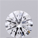 Lab Grown Diamond 0.70 Carats, Round with Excellent Cut, D Color, VVS2 Clarity and Certified by IGI