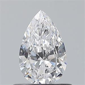 Picture of Natural Diamond 0.50 Carats, Pear with  Cut, D Color, IF Clarity and Certified by GIA
