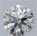 Natural Diamond 4.01 Carats, Round with Excellent Cut, I Color, SI1 Clarity and Certified by GIA