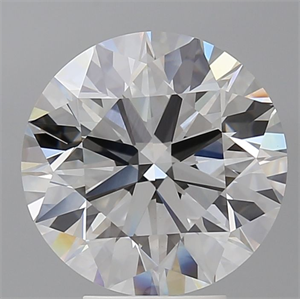 Picture of Lab Grown Diamond 5.10 Carats, Round with Ideal Cut, E Color, VVS2 Clarity and Certified by IGI