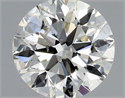 Natural Diamond 0.87 Carats, Round with Excellent Cut, J Color, SI2 Clarity and Certified by GIA