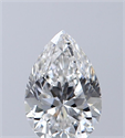 Natural Diamond 0.50 Carats, Pear with  Cut, F Color, VVS1 Clarity and Certified by GIA