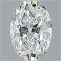 Natural Diamond 0.80 Carats, Oval with  Cut, F Color, VVS2 Clarity and Certified by GIA