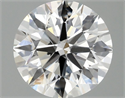 Lab Grown Diamond 1.52 Carats, Round with Ideal Cut, F Color, VVS2 Clarity and Certified by IGI