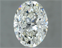 Natural Diamond 0.90 Carats, Oval with  Cut, H Color, VVS2 Clarity and Certified by IGI