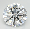 Lab Grown Diamond 3.19 Carats, Round with Ideal Cut, D Color, IF Clarity and Certified by IGI