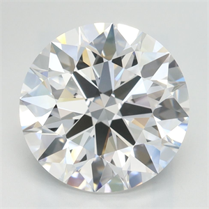 Picture of Lab Grown Diamond 3.19 Carats, Round with Ideal Cut, D Color, IF Clarity and Certified by IGI