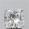 Natural Diamond 2.01 Carats, Princess with  Cut, E Color, SI1 Clarity and Certified by GIA