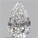 Natural Diamond 0.50 Carats, Pear with  Cut, F Color, SI1 Clarity and Certified by GIA