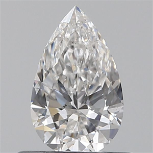 Picture of Natural Diamond 0.50 Carats, Pear with  Cut, F Color, SI1 Clarity and Certified by GIA