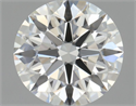 Natural Diamond 0.76 Carats, Round with Excellent Cut, H Color, VVS1 Clarity and Certified by GIA