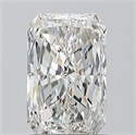Natural Diamond 1.02 Carats, Radiant with  Cut, H Color, SI1 Clarity and Certified by GIA