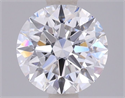 Lab Grown Diamond 1.41 Carats, Round with Ideal Cut, D Color, VVS2 Clarity and Certified by IGI