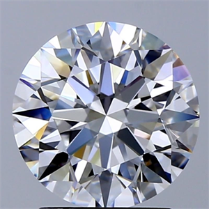 Picture of Natural Diamond 2.13 Carats, Round with Excellent Cut, F Color, VVS2 Clarity and Certified by GIA