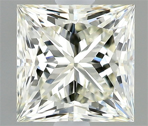 Picture of Natural Diamond 0.73 Carats, Princess with  Cut, J Color, VVS2 Clarity and Certified by IGI