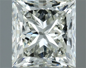 Picture of Natural Diamond 1.31 Carats, Princess with  Cut, J Color, SI1 Clarity and Certified by IGI