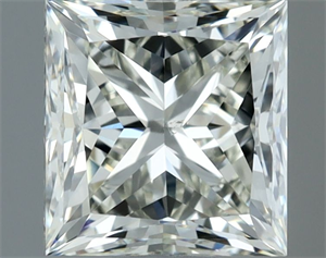 Picture of Natural Diamond 1.31 Carats, Princess with  Cut, J Color, SI1 Clarity and Certified by IGI