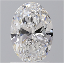 Natural Diamond 0.90 Carats, Oval with  Cut, E Color, SI1 Clarity and Certified by GIA