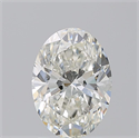 Natural Diamond 2.01 Carats, Oval with  Cut, H Color, SI1 Clarity and Certified by GIA