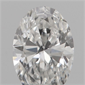 Natural Diamond 0.18 Carats, Oval with  Cut, E Color, VS2 Clarity and Certified by IGI