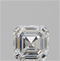 Diamante Natural 1.03 quilates, Asscher , Color H, claridad VVS2 y certificado GIA