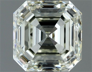 Picture of Natural Diamond 1.02 Carats, Asscher with  Cut, K Color, VS2 Clarity and Certified by IGI