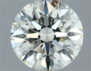 Picture of Natural Diamond 0.51 Carats, Round with Excellent Cut, L Color, VS1 Clarity and Certified by GIA