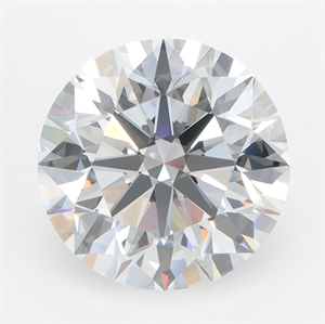 Picture of Lab Grown Diamond 4.00 Carats, Round with Ideal Cut, D Color, VVS1 Clarity and Certified by IGI