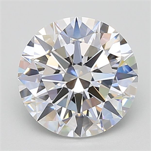 Picture of Lab Grown Diamond 3.02 Carats, Round with Excellent Cut, D Color, VVS2 Clarity and Certified by GIA