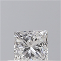 Natural Diamond 0.30 Carats, Princess with  Cut, E Color, VS2 Clarity and Certified by GIA