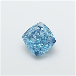 Picture of Lab Grown Diamond 1.50 Carats, CUSHION MODIFIED with  Cut, Fancy Vivid Blue Color, VS1 Clarity and Certified by IGI