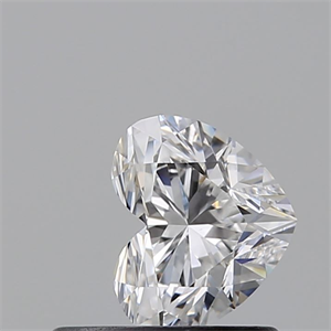 Picture of Natural Diamond 0.52 Carats, Heart with  Cut, D Color, VVS2 Clarity and Certified by GIA