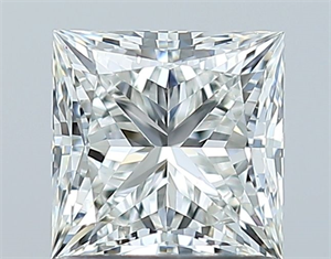 Picture of Natural Diamond 1.03 Carats, Princess with  Cut, H Color, IF Clarity and Certified by GIA